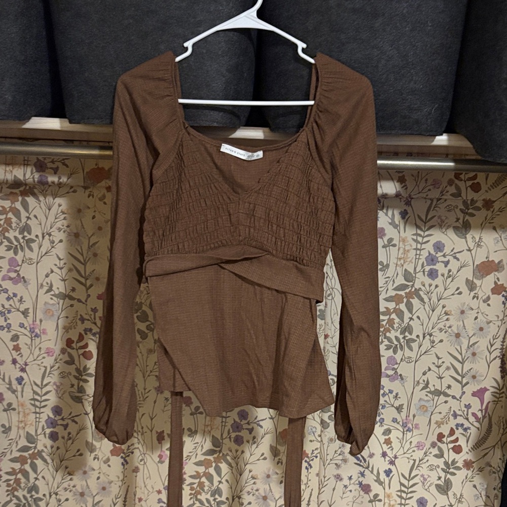 Altar’d State Brown Women's Top